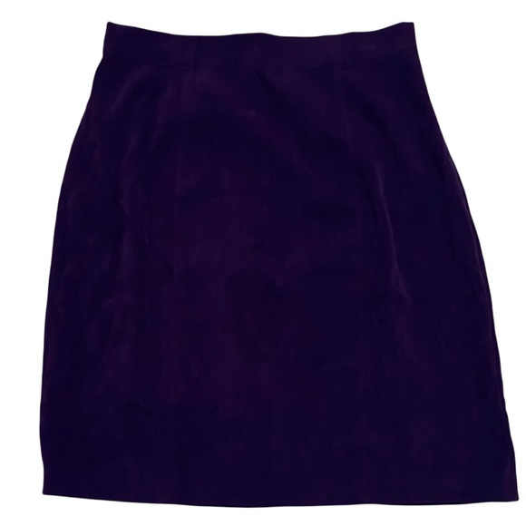 Vintage Norton McNaughton Skirt Dark Purple Size 12 - Picture 2 of 12